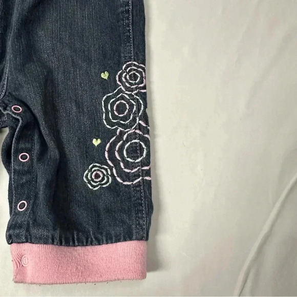 Please Mum - Vintage denim embroidered overalls. Size 3-6 months - Picture 2 of 5